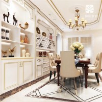 European style villa furniture wine cabinet cloakroom cabinet one-stop customization